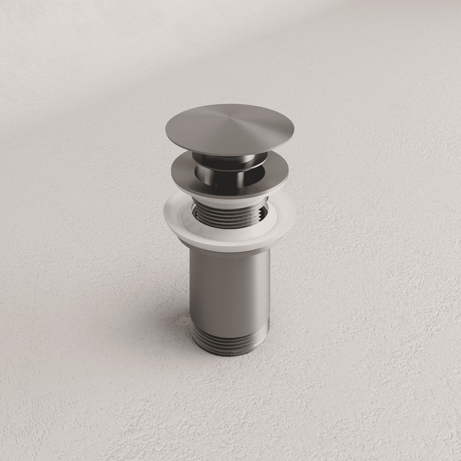 Universal Click-Clack Basin Waste - Titanium