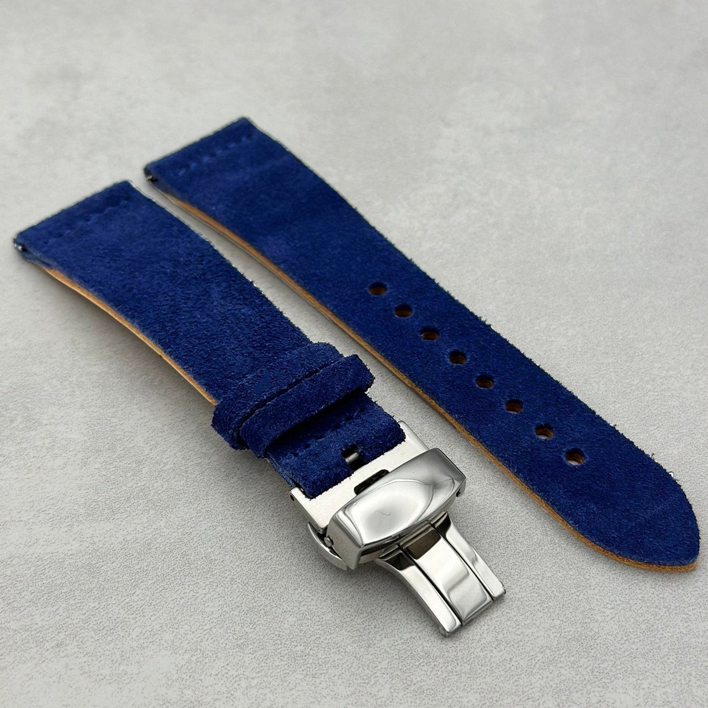 The Capri: Royal Blue Suede Samsung Galaxy Watch Ultra Strap