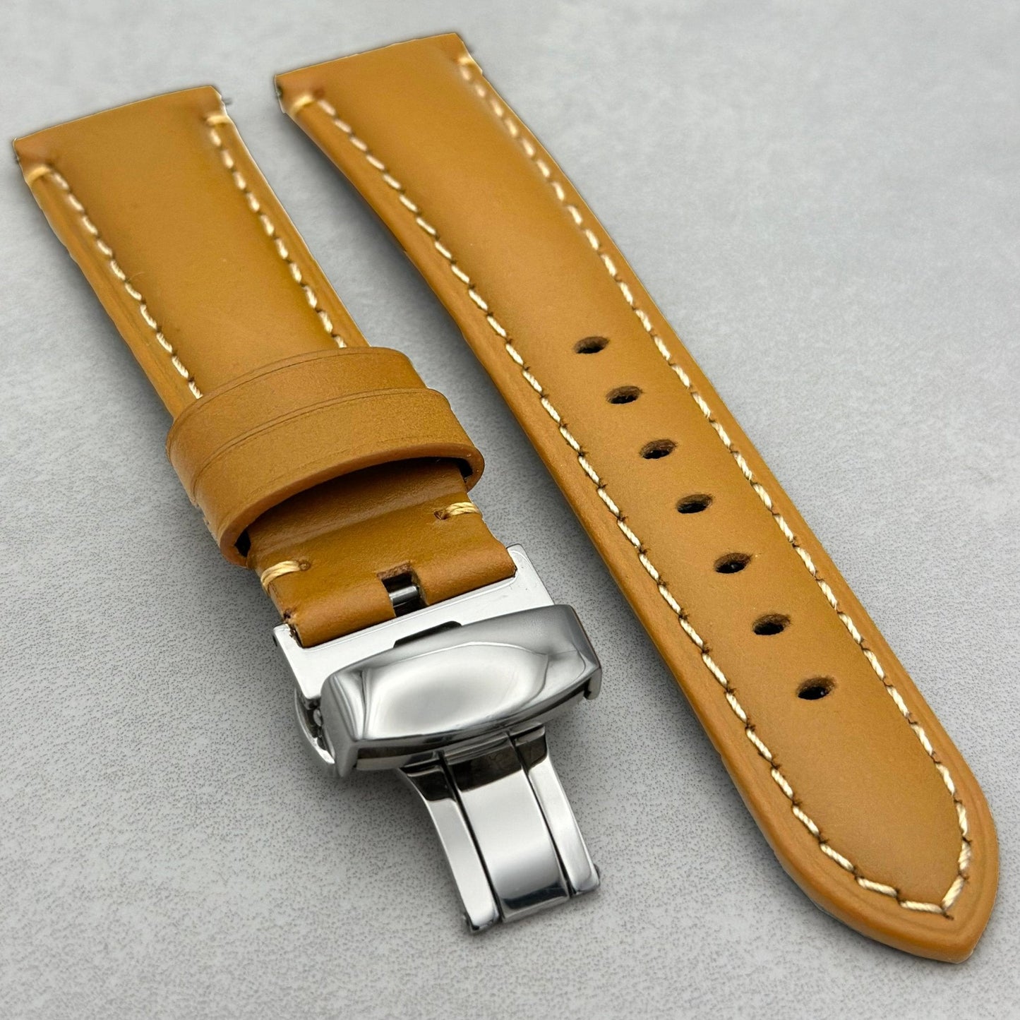 The Oslo: Desert Tan Full Grain Leather Samsung Galaxy Watch Ultra Strap