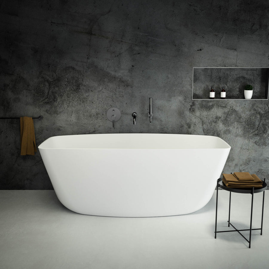 Seno Freestanding Stone Bath 1600 (White)