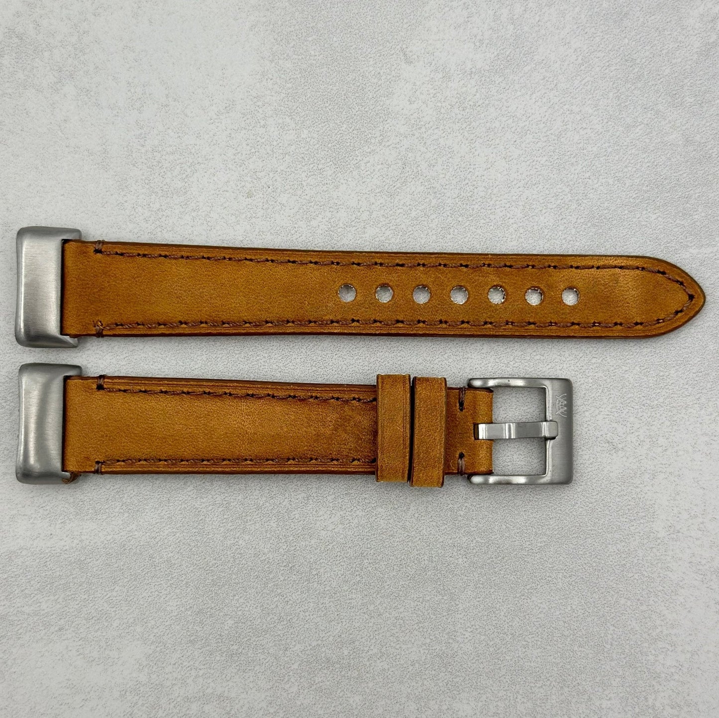 The Austin: Tan Brown Full Grain Leather Fitbit Charge Watch Strap