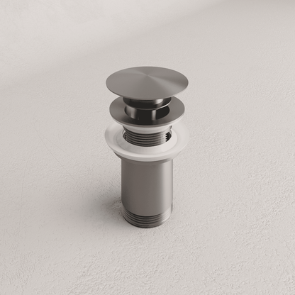 Universal Click-Clack Basin Waste - Titanium
