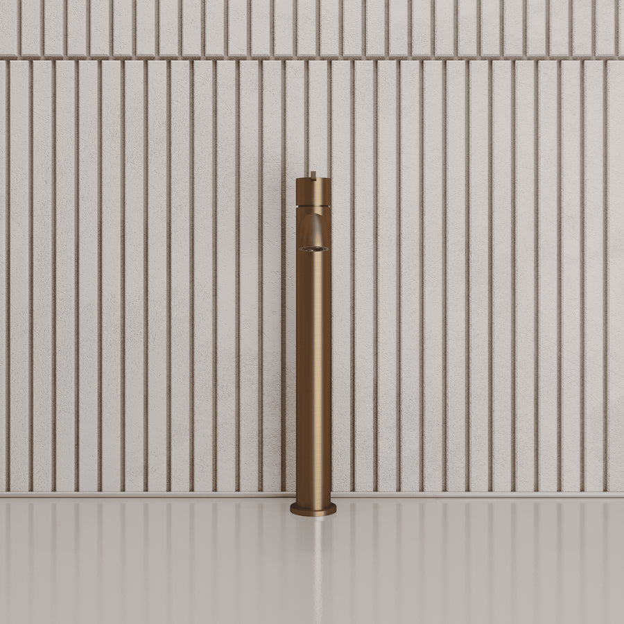 Lia Top Mount Tall Basin Mixer - Brushed Bronze