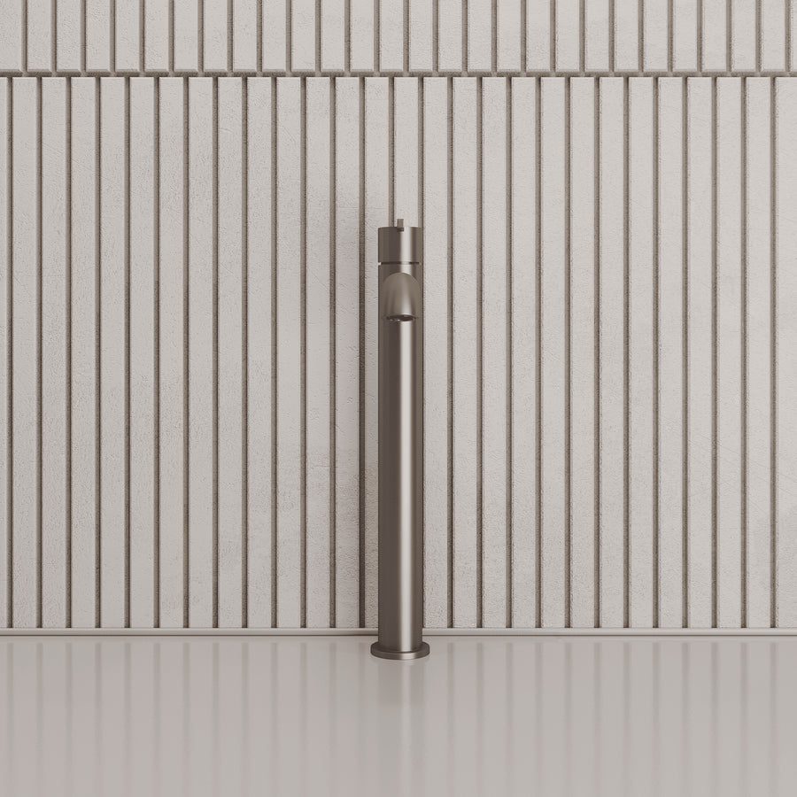 Lia Top Mount Tall Basin Mixer - Titanium
