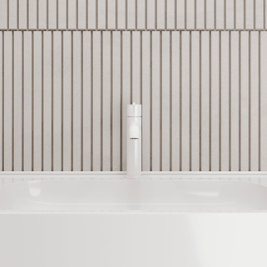 Lia Top Mount Basin Mixer - White