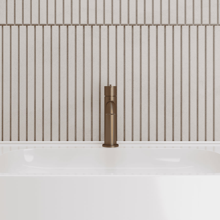 Lia Top Mount Basin Mixer - Brushed Bronze