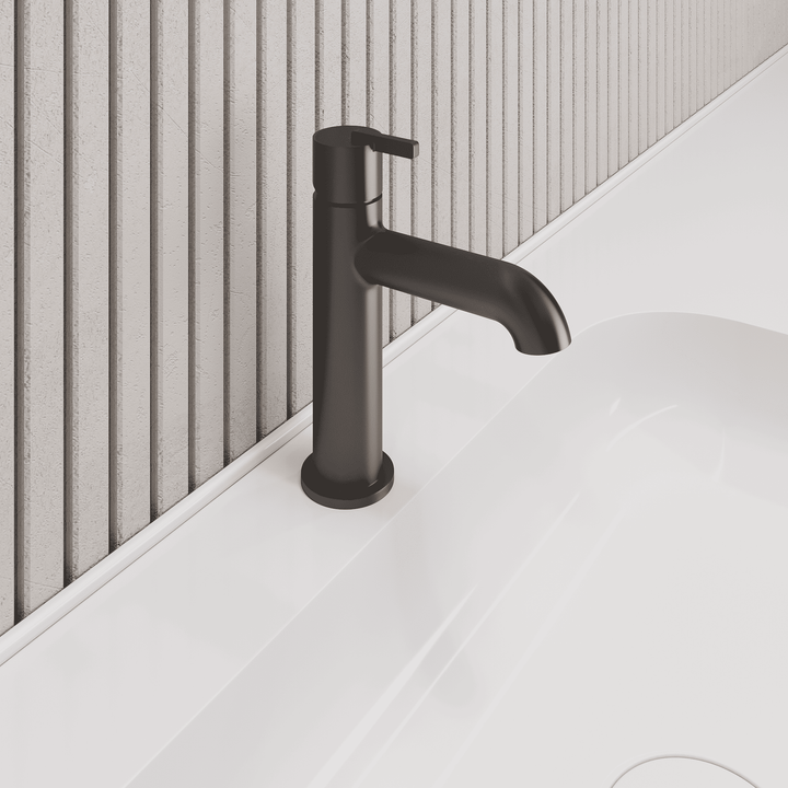 Lia Top Mount Basin Mixer - Black
