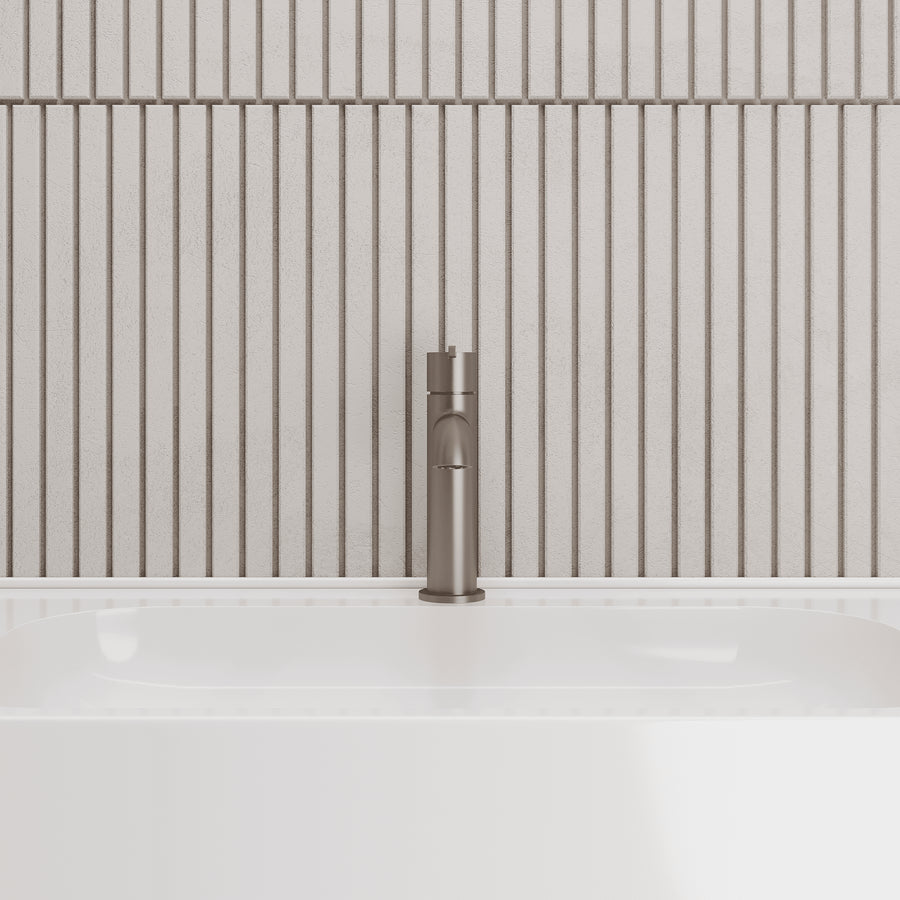 Lia Top Mount Basin Mixer - Titanium