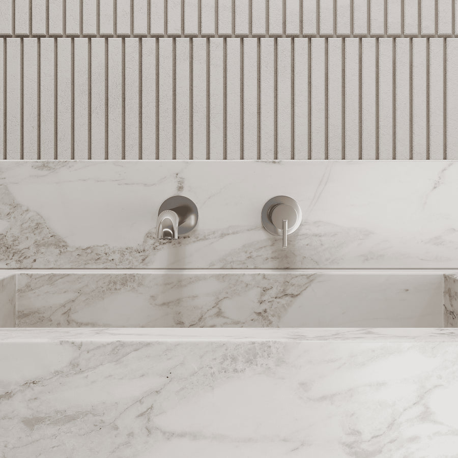 Lia Wall Mounted Basin Mixer - Chrome
