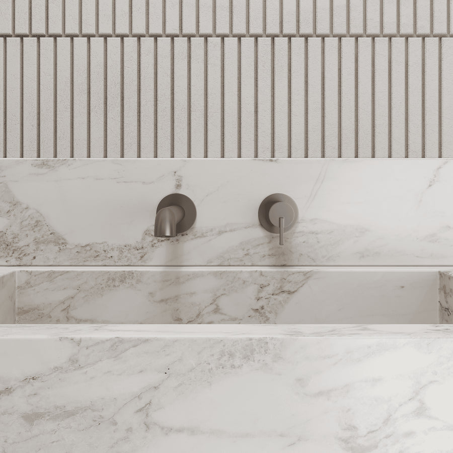 Lia Wall Mounted Basin Mixer - Titanium