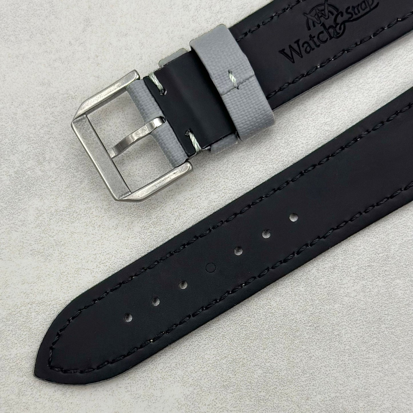 The Bermuda: Grey Sail Cloth Apple Watch Strap