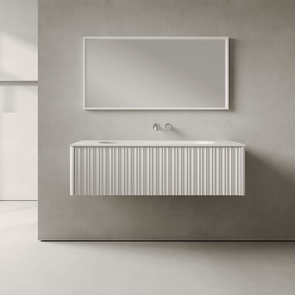 Esmont Snow White 1200mm Vanity Unit - Single Drawer with Large Single Basin