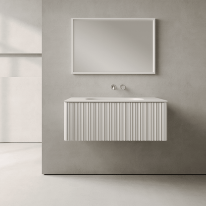 Esmont Snow White 900mm Vanity Unit - Single Drawer with Single Basin