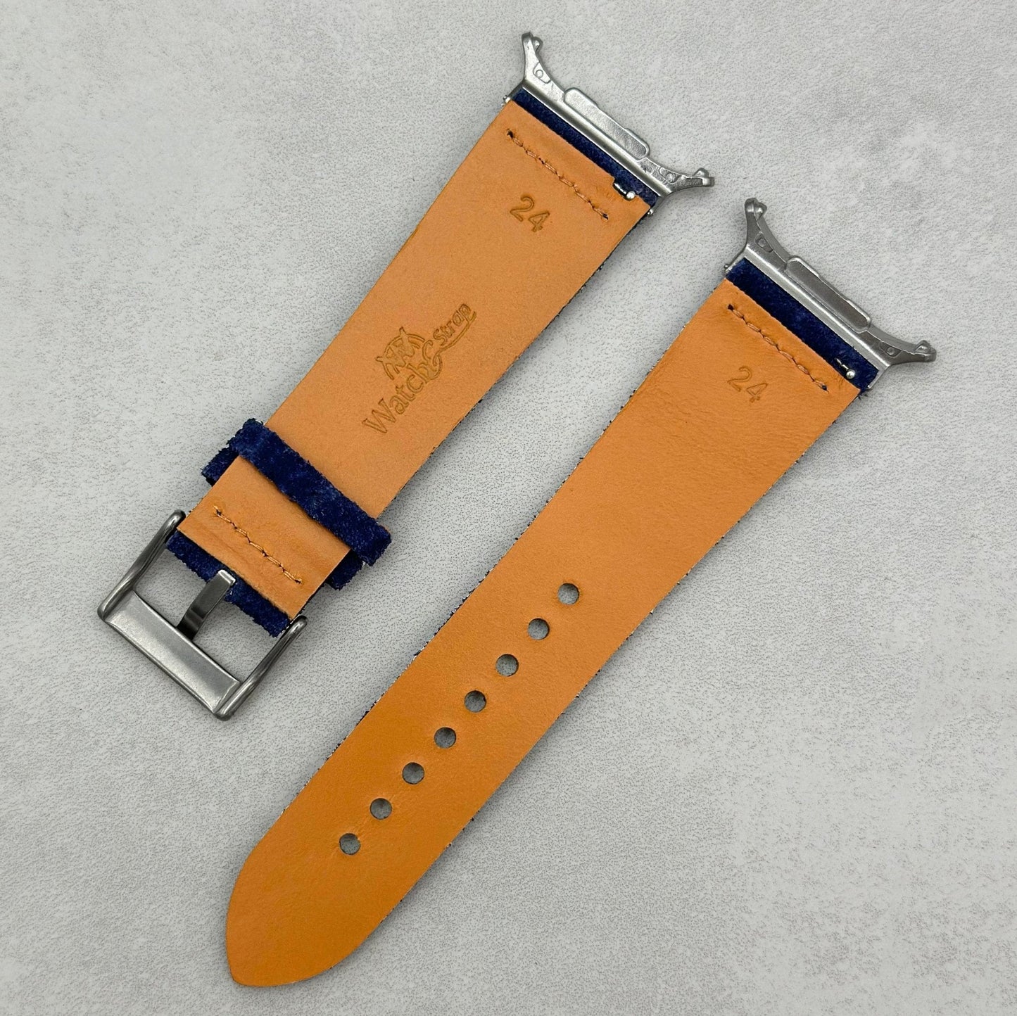 The Capri: Royal Blue Suede Samsung Galaxy Watch Ultra Strap