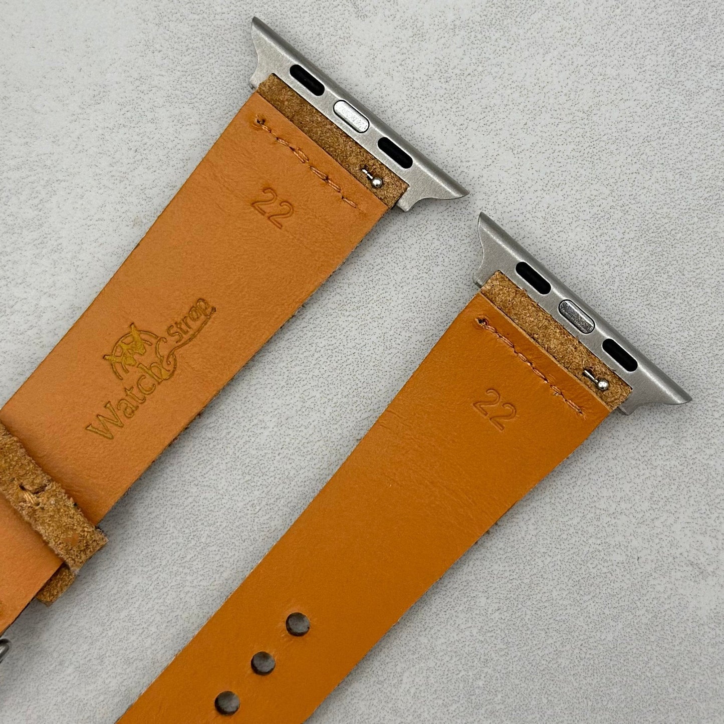 The Capri: Sand Tan Suede Apple Watch Strap