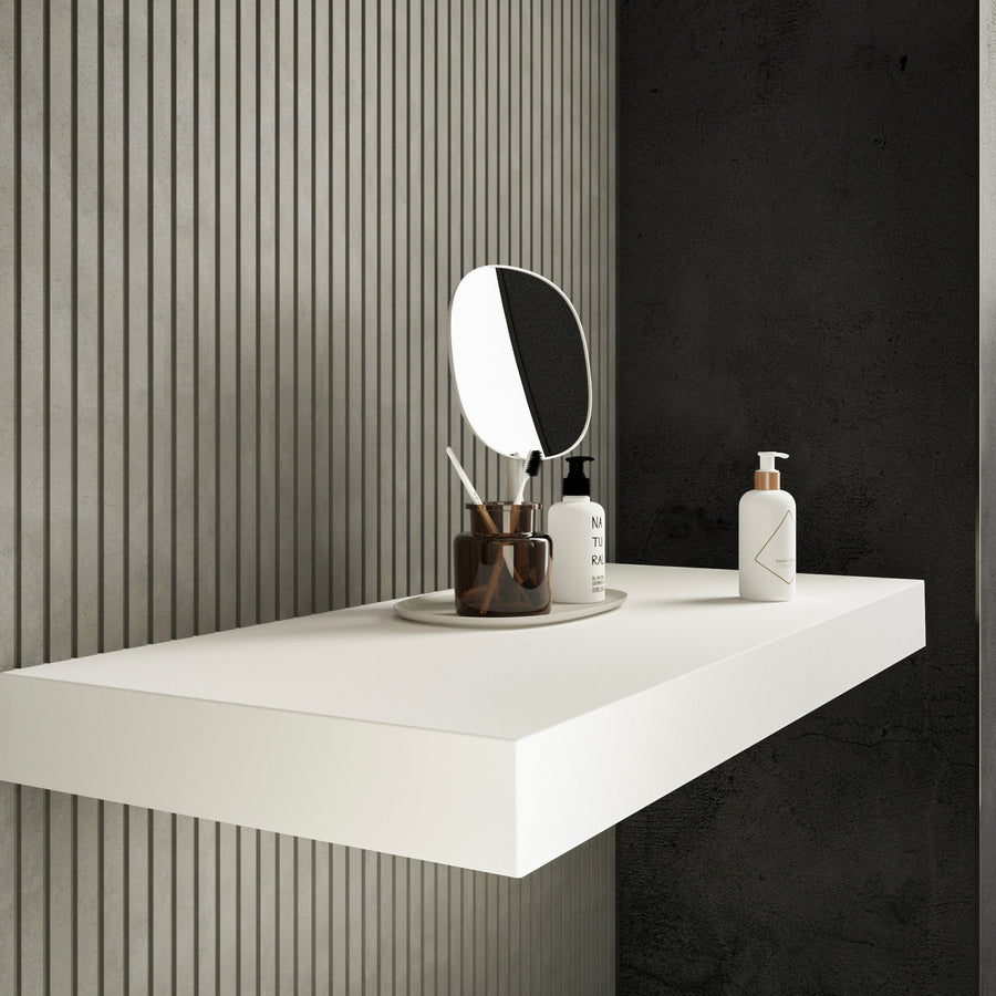 Levantar White Countertop 1210 left hand side view