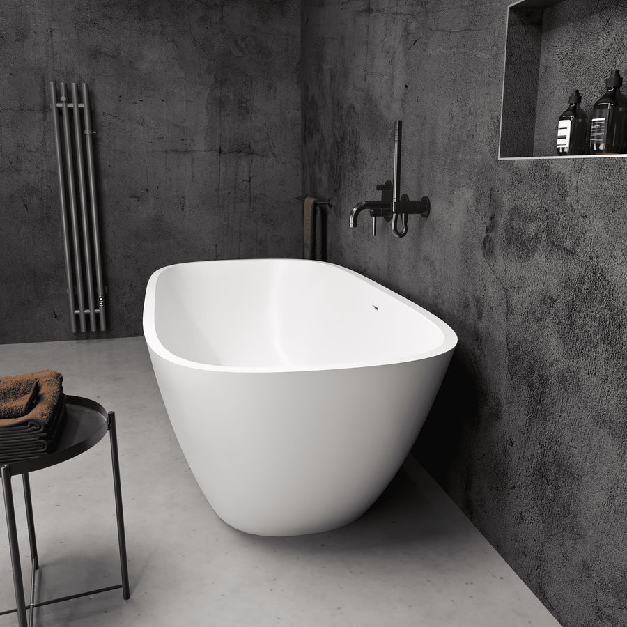 Lorca Freestanding Stone Bath 1500 (White)