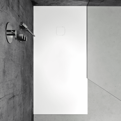 Meseta 1200 x 900 Stone Resin Shower Tray (White)