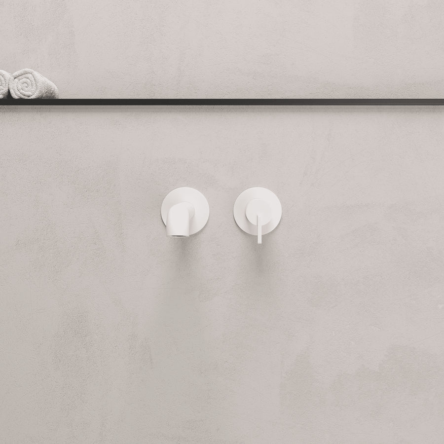 Lia Wall Mounted Bath Filler- White