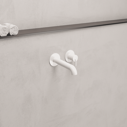 Lia Wall Mounted Bath Filler- White