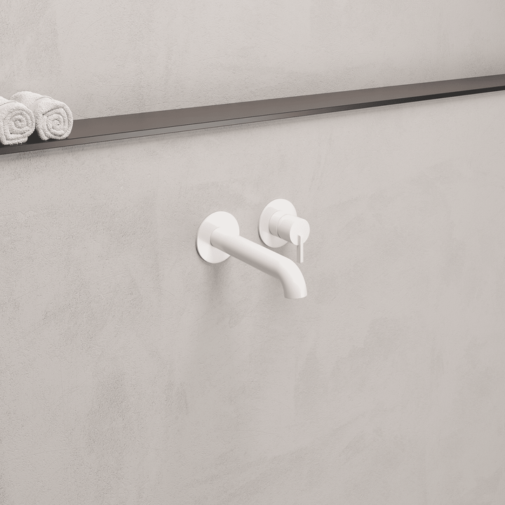 Lia Wall Mounted Bath Filler- White