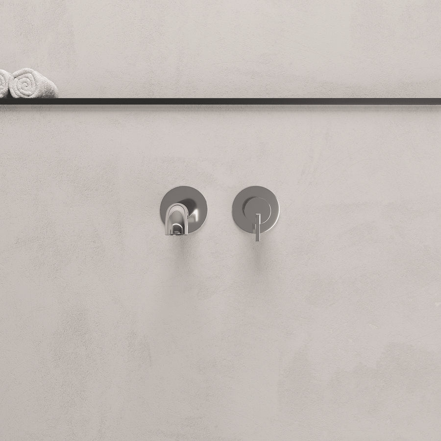 Lia Wall Mounted Bath Filler- Chrome