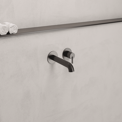 Lia Wall Mounted Bath Filler- Black