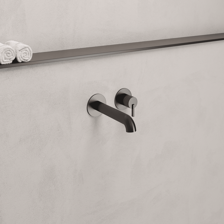 Lia Wall Mounted Bath Filler- Black