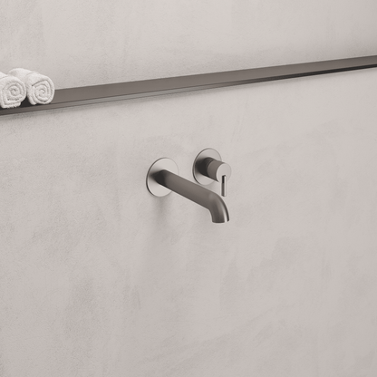 Lia Wall Mounted Bath Filler- Titanium
