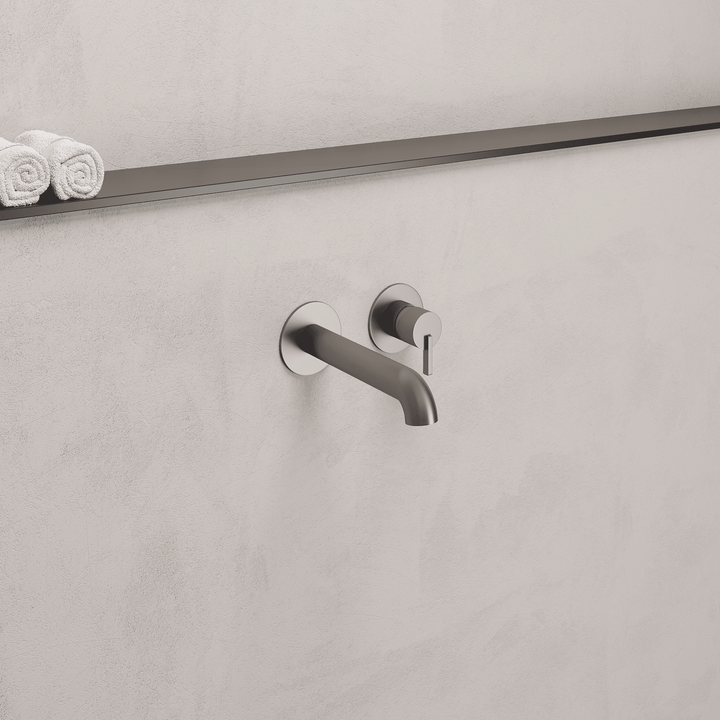 Lia Wall Mounted Bath Filler- Titanium