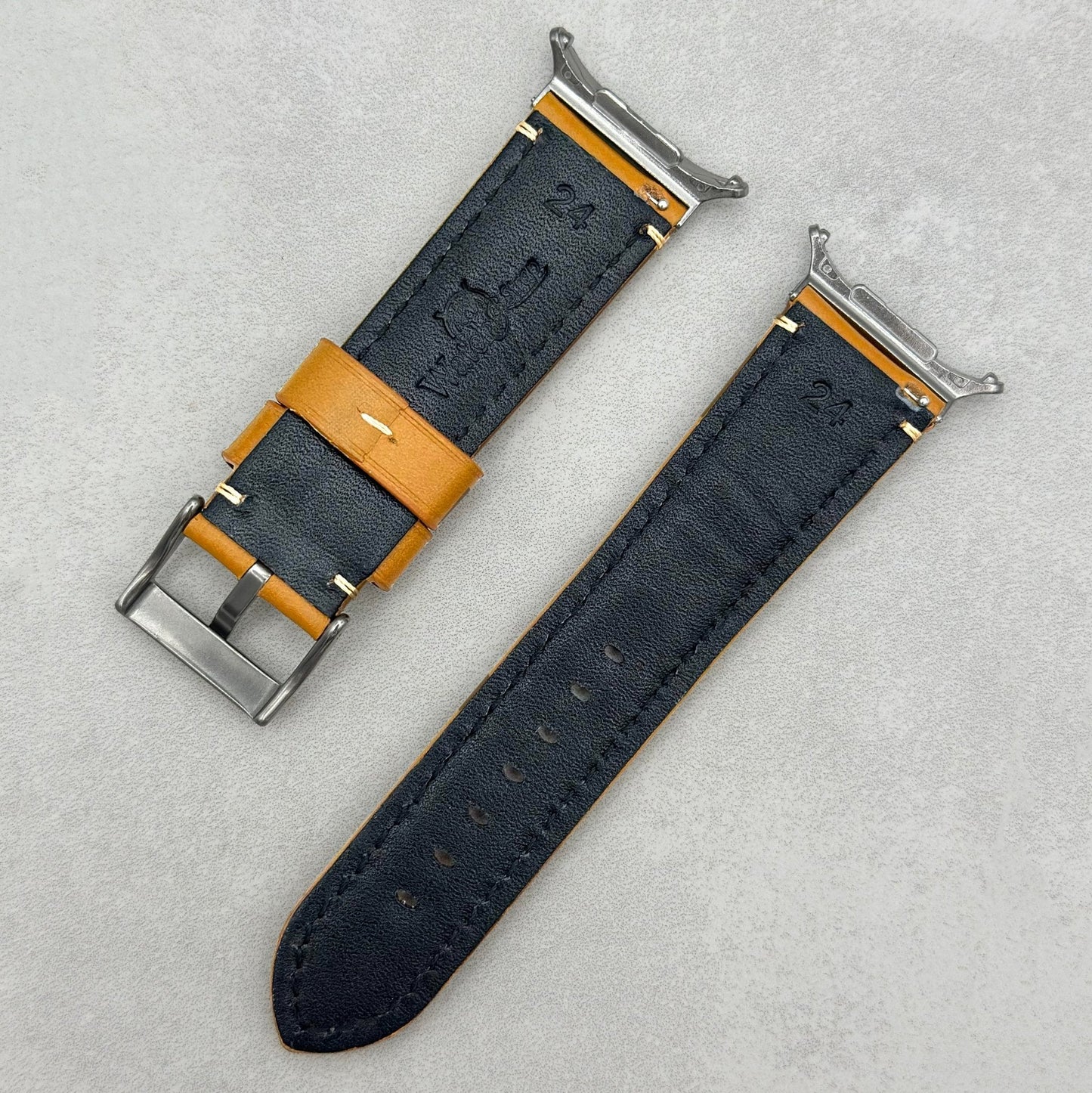 The Oslo: Desert Tan Full Grain Leather Samsung Galaxy Watch Ultra Strap