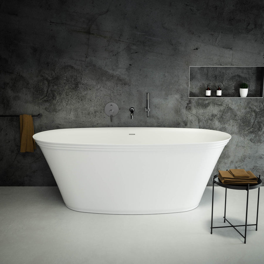 Cresta Freestanding Oval Stone Bath 1700
