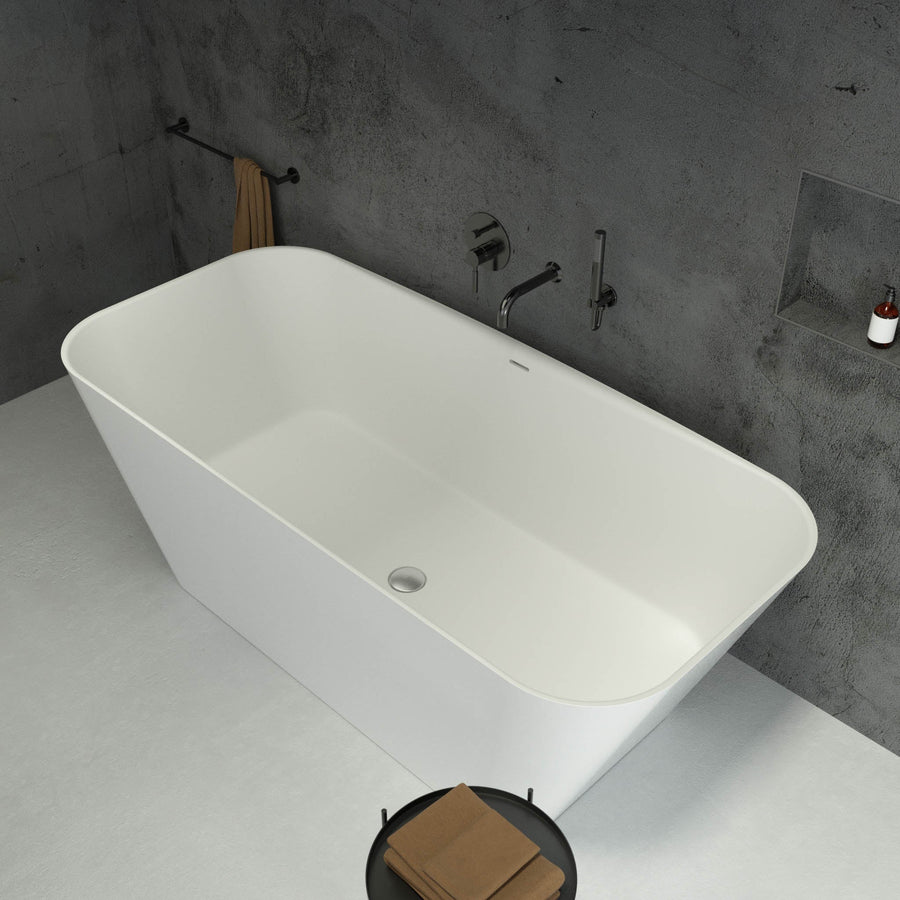 Iva Freestanding Stone Bath 1680 - top view