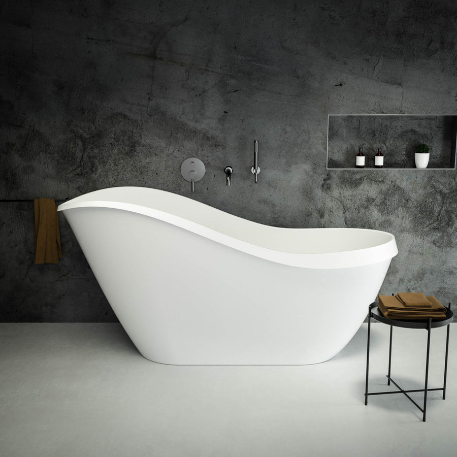 Alta Freestanding Slipper Bath 1700 (Polished White)