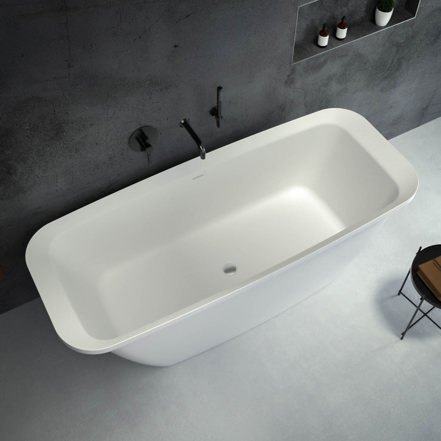 Cambio Freestanding Stone Bath 1700 - top view 2