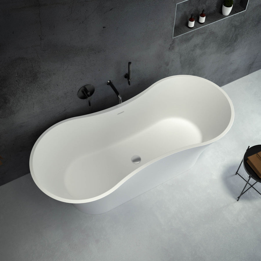 Pesa Freestanding Stone Bath 1600 top view 2