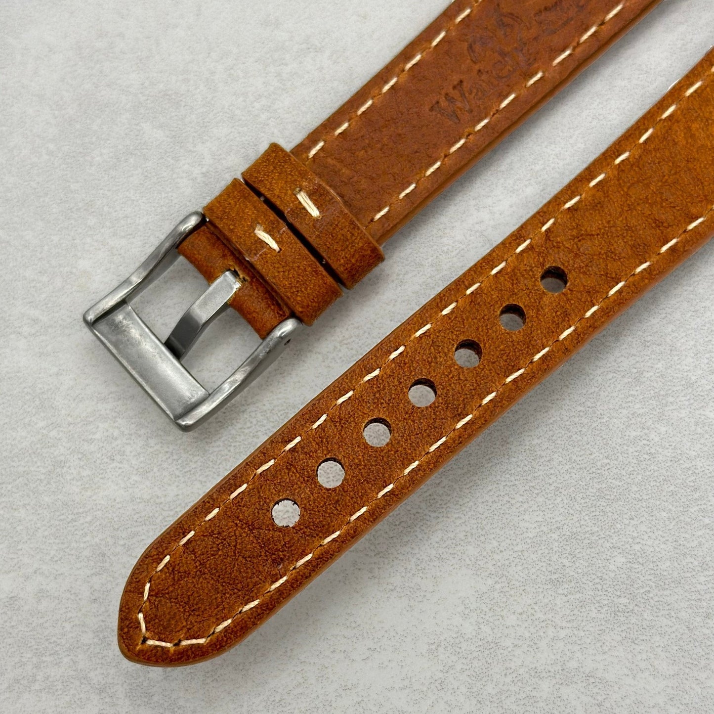 The Rome: Copper Brown Italian Full Grain Leather Fitbit Charge Watch Strap