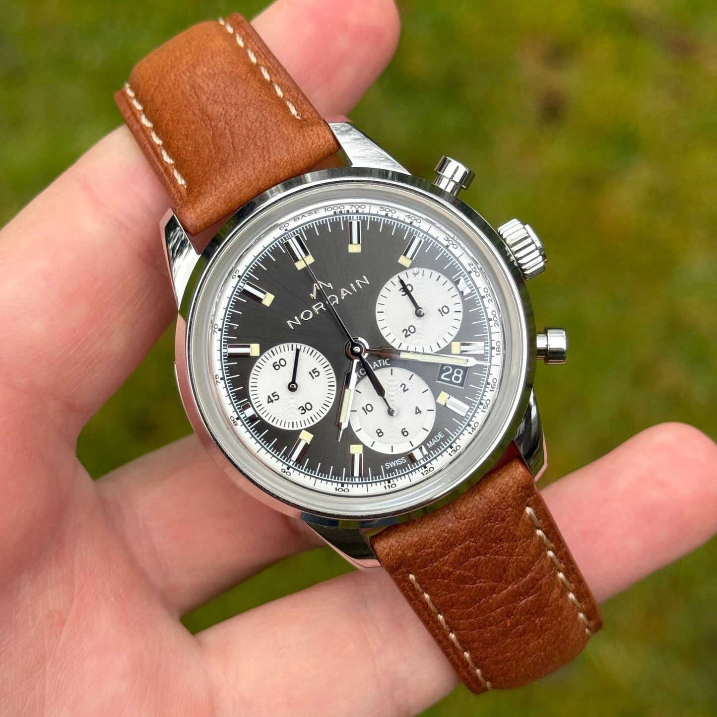 The Rome: Copper Brown Italian Full Grain Leather Watch Strap