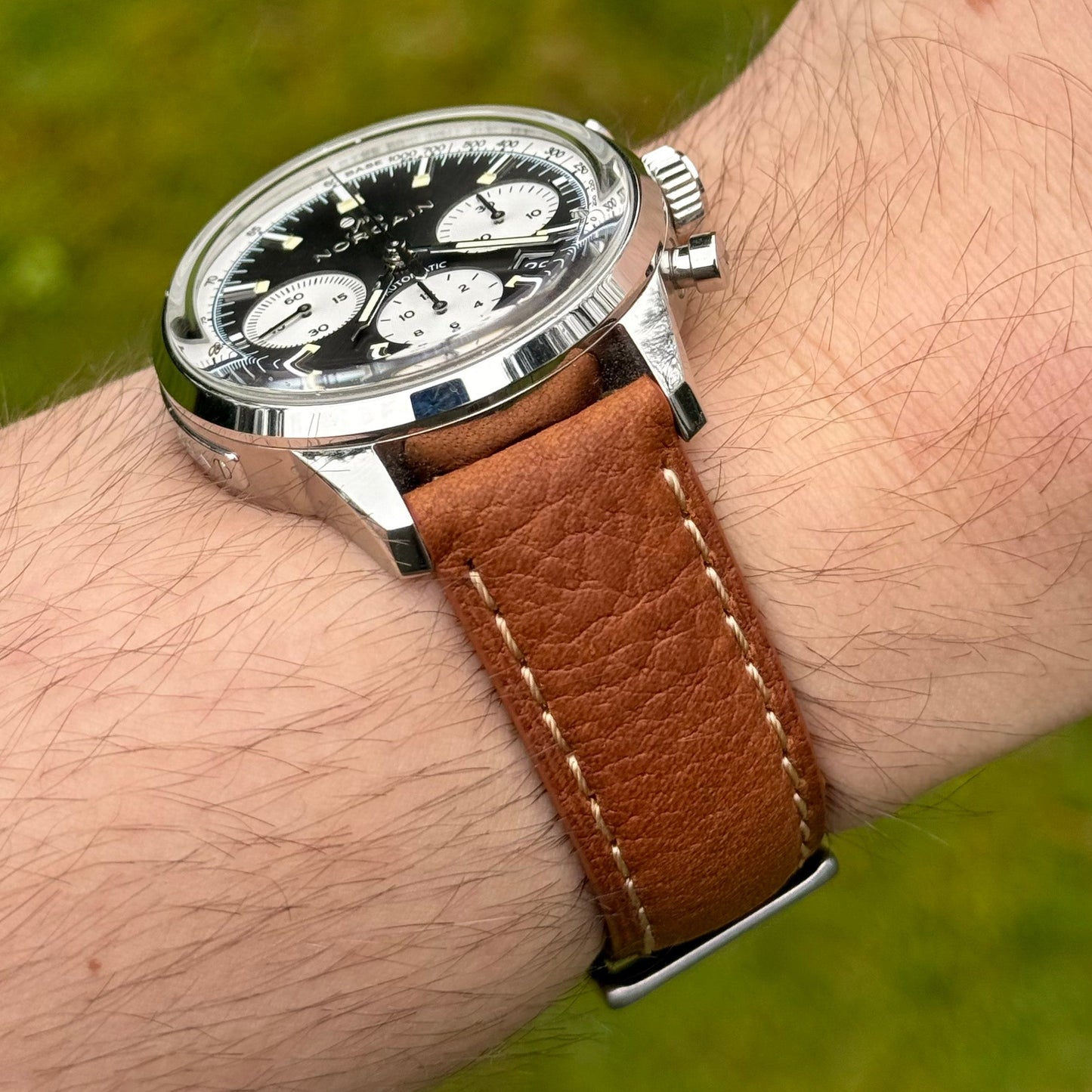 The Rome: Copper Brown Italian Full Grain Leather Watch Strap