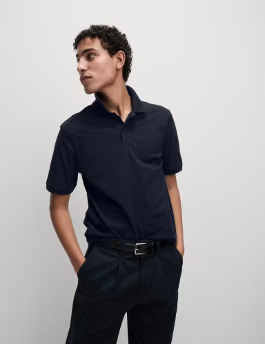 Ultimate Cotton Polo – Navy