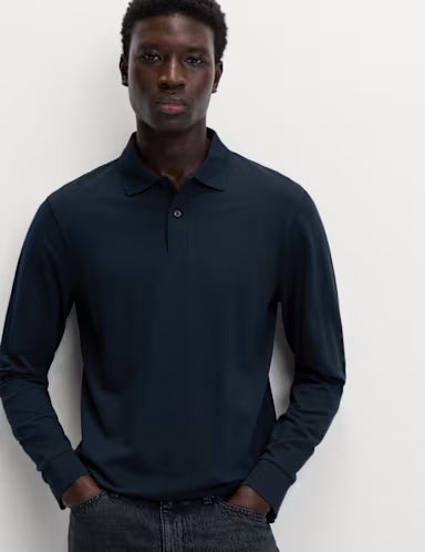 Ultimate Cotton Polo – Black