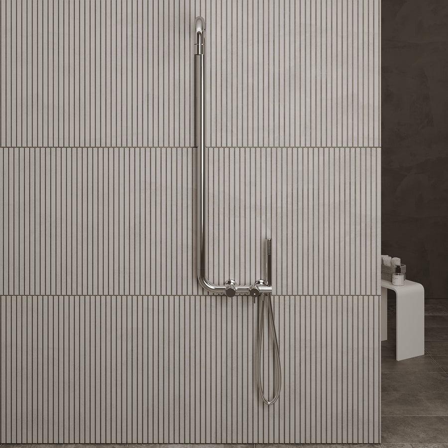 Lia Elegante Shower Column with Shower Mixer - Chrome