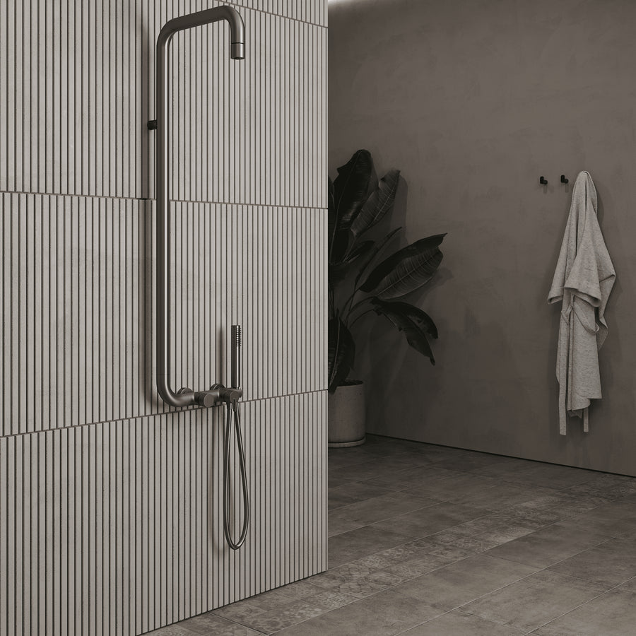 Lia Elegante Shower Column with Shower Mixer - Titanium
