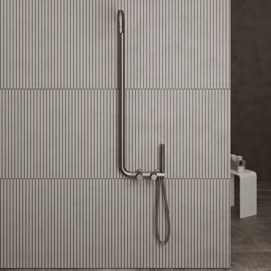 Lia Elegante Shower Column with Shower Mixer - Titanium
