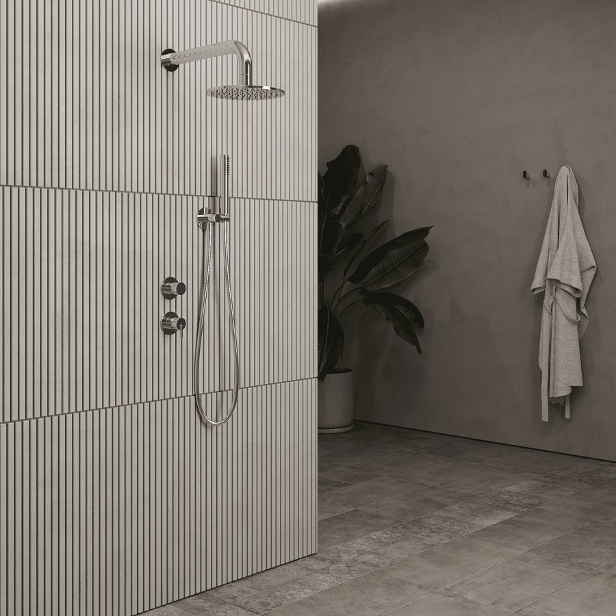 Lia Luxor Concealed Shower Set with Shower Mixer - Chrome