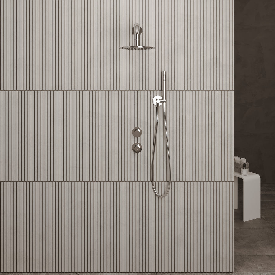 Lia Luxor Concealed Shower Set with Shower Mixer - Chrome