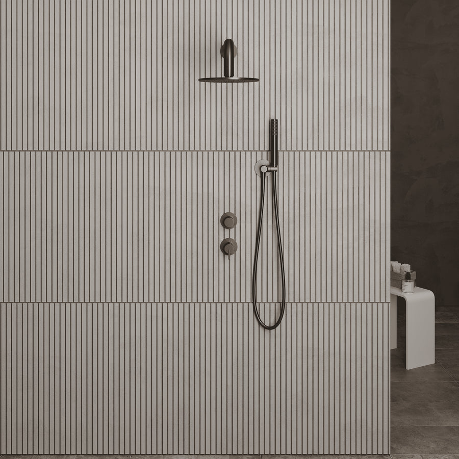 Lia Luxor Concealed Shower Set with Shower Mixer - Black