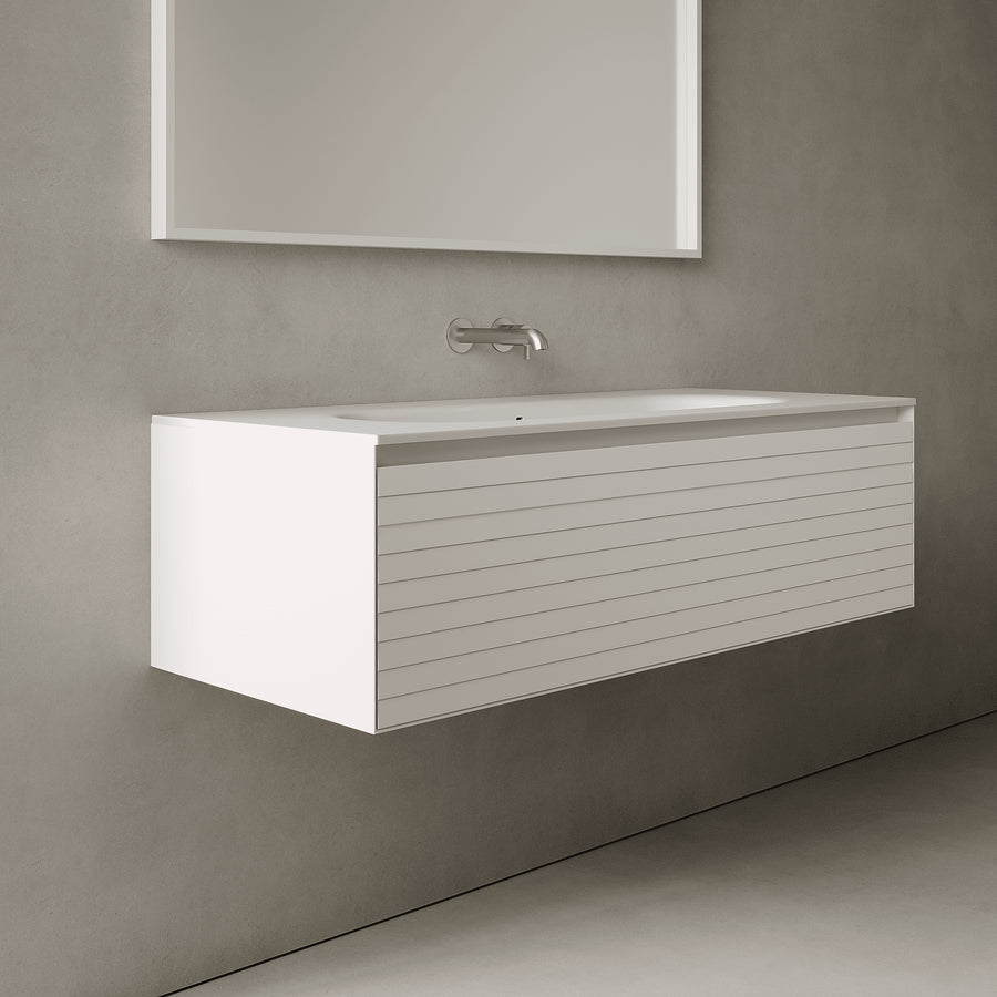 Nordale Snow White 1200mm Vanity Unit - Single Drawer with Large Single Basin