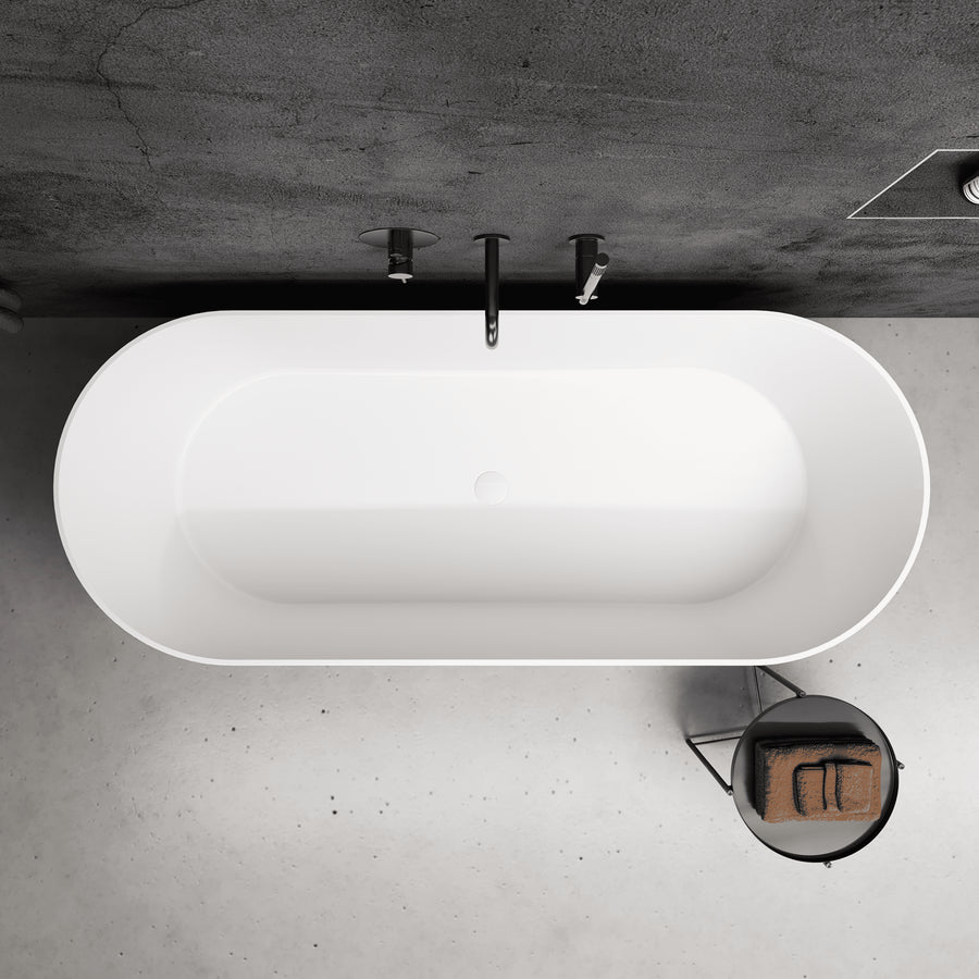 Pedro Stone Freestanding Bath (1690 x 685)