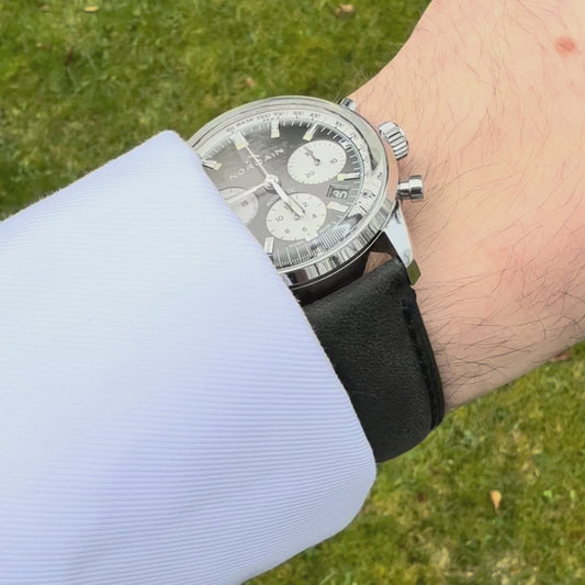 The Austin: Charcoal Grey Full Grain Leather Watch Strap